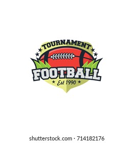 Rugby sport logo & badge vector