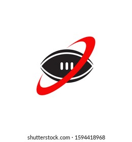 Rugby sport logo design inspiration vector template illustration