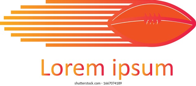 Rugby Sport Logo Vector Design