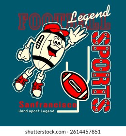 Rugby sport typography slogan. Vector illustrations for printed t-shirts, screen printing