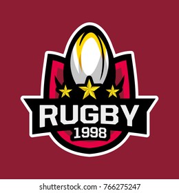 Rugby Sports Logo, Rugby Badge