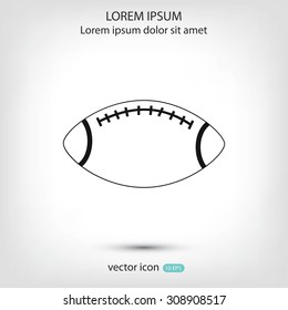 Rugby symbol icon 