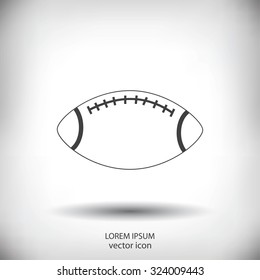 Rugby symbol icon 