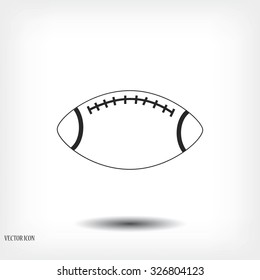 Rugby symbol icon 