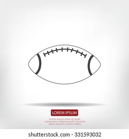 Rugby symbol icon 