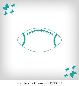 Rugby symbol icon 
