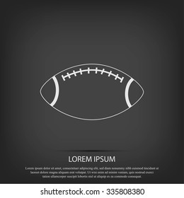 Rugby symbol icon 