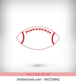 Rugby symbol icon 