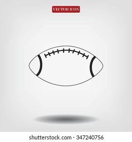 Rugby symbol icon 