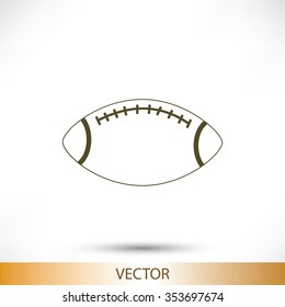 Rugby symbol icon 