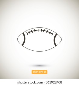 Rugby symbol icon 