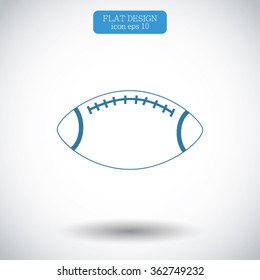Rugby symbol icon 