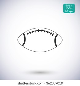Rugby symbol icon 