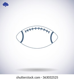 Rugby symbol icon 