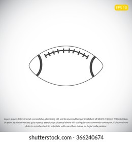 Rugby symbol icon 