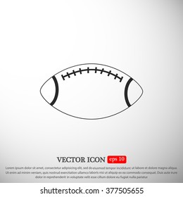Rugby symbol icon 