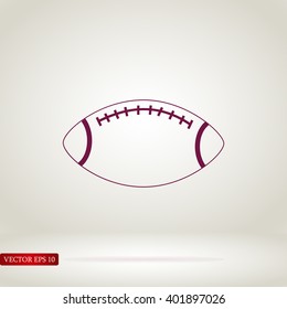 Rugby symbol icon 