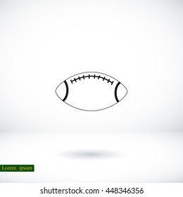 Rugby symbol icon 
