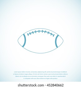 Rugby symbol icon 