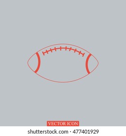 Rugby symbol icon, vector best flat icon, EPS