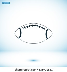 Rugby symbol icon, vector best flat icon, EPS