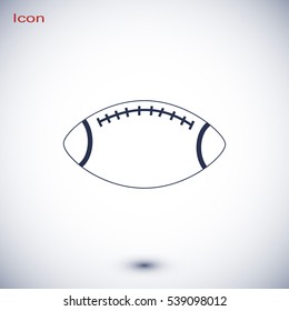 Rugby symbol icon, vector best flat icon, EPS