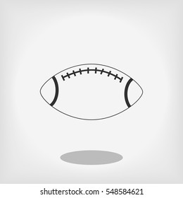 Rugby symbol icon, vector best flat icon, EPS