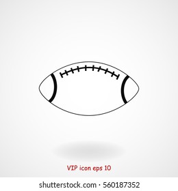 Rugby symbol icon, vector best flat icon, EPS