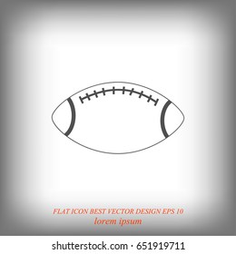 Rugby symbol icon, vector best flat icon, EPS