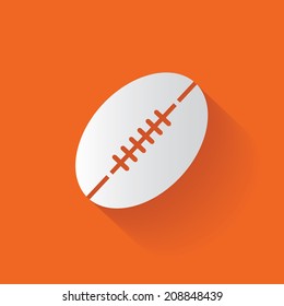 Rugby symbol,clean vector