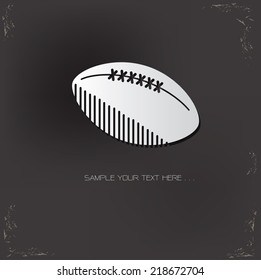 Rugby symbol,vector