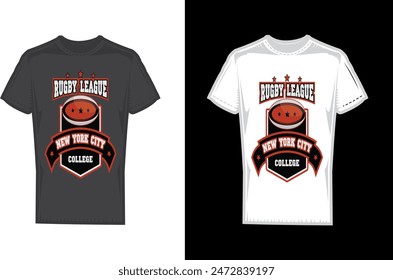 Rugby T shirt Design Bundle, Vector American Football T shirt  design, Rugby shirt,  American Football typography T shirt design Collection