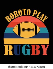Rugby T shirt Vector Graphics Template