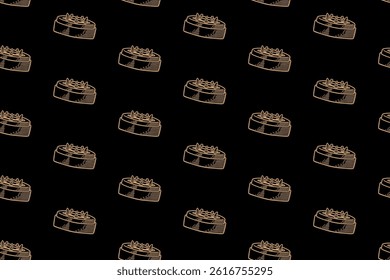 rugby tee pin doodle seamless pattern on black background. american football tee pin engraving pattern background. retro tee pin of rugby background for american football rugby sport merchandise