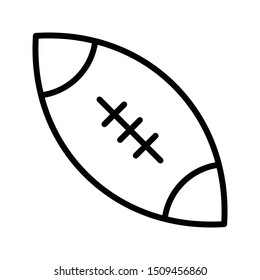 rugby thin line vector icon