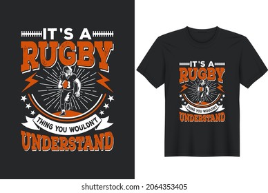 Das ist ein Verrücktes, was du nicht verstehen würdest. Rugby American Football, T-Shirts, Poster, Grußkarten, Textilien und Aufkleber Vektorgrafiken