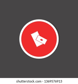 rugby ticket icon