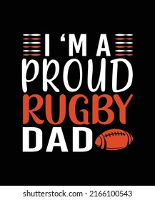 Rugby T-Shirt Design Graphic Template