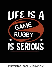 Rugby T-shirt Design  Graphics Template