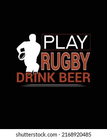 Rugby T-shirt Design  Graphics Template