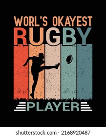 Rugby T-shirt Design  Graphics Template