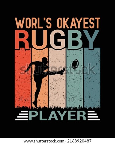 Rugby T-shirt Design  Graphics Template