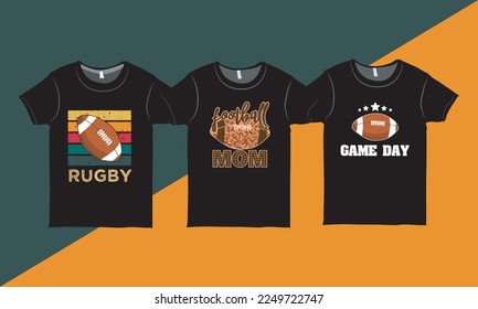 Rugby T-shirt Vector Illustration for Print