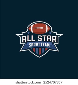 Rugby Vector , American Football Sport Logo Vector