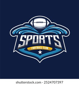 Rugby Vector , American Football Sport Logo Vector