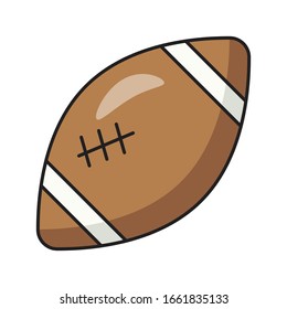 icono de color plano vectorial de rugby 
