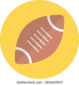 rugby vector flat color icon 