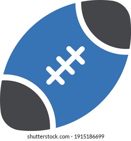 rugby vector glyph color icon