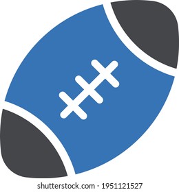 rugby vector glyph color icon