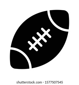 rugby vector glyph flat icon 